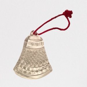 Christmas ornament, vintage 1993 crystal bell